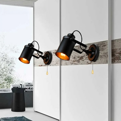 Industrial Wall Spotlight Lamp – Adjustable Indoor Wall Light