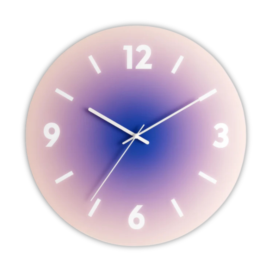 Sunset – Designer Glass Wall Clock