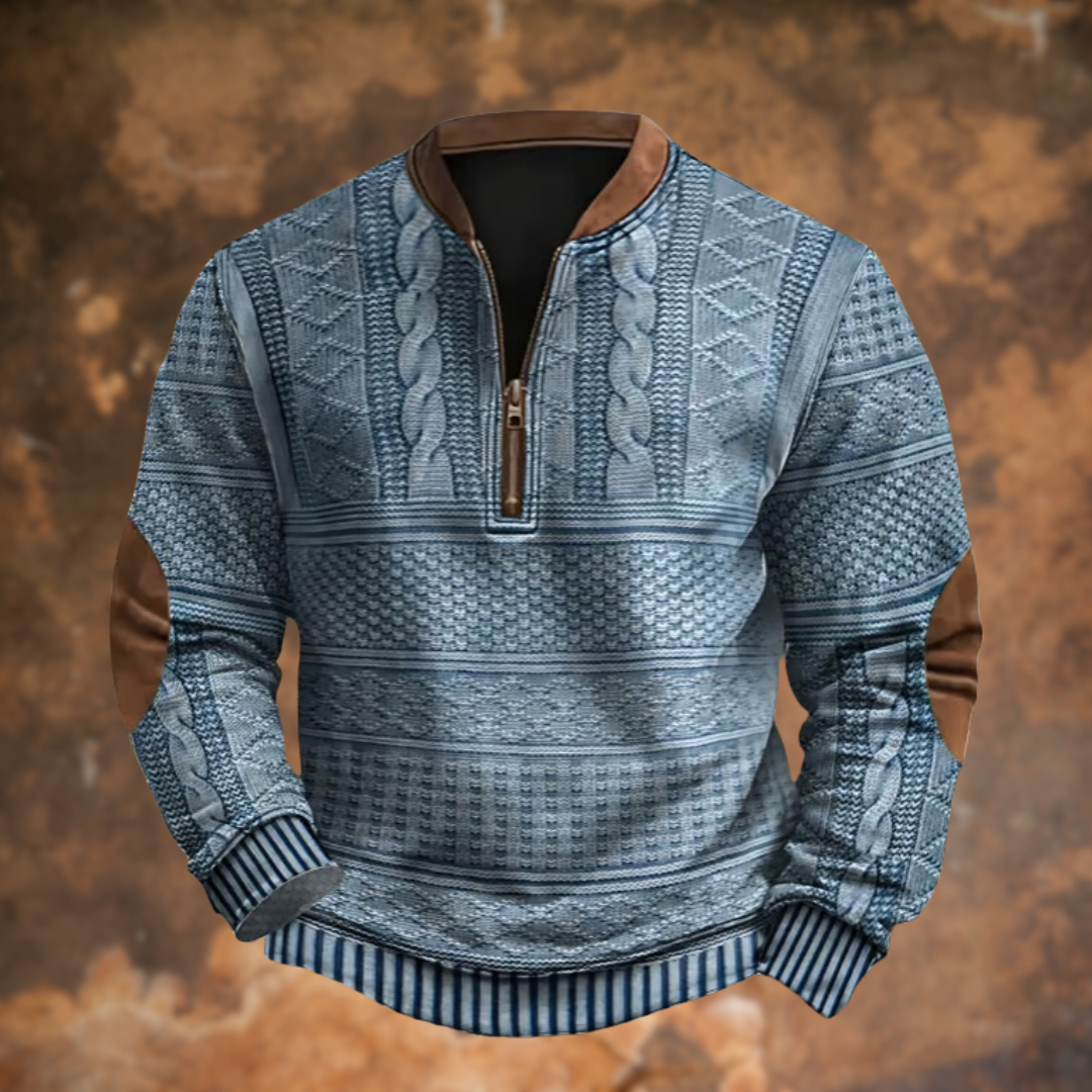 Men’s Winter Sweater | Stylish Half-Zip Pullover