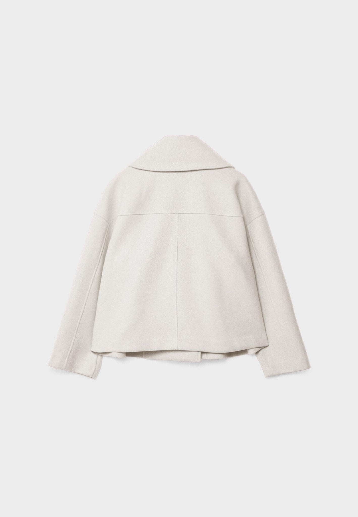 Women’s Cropped Wool Coat | Double Breasted Short Jacket