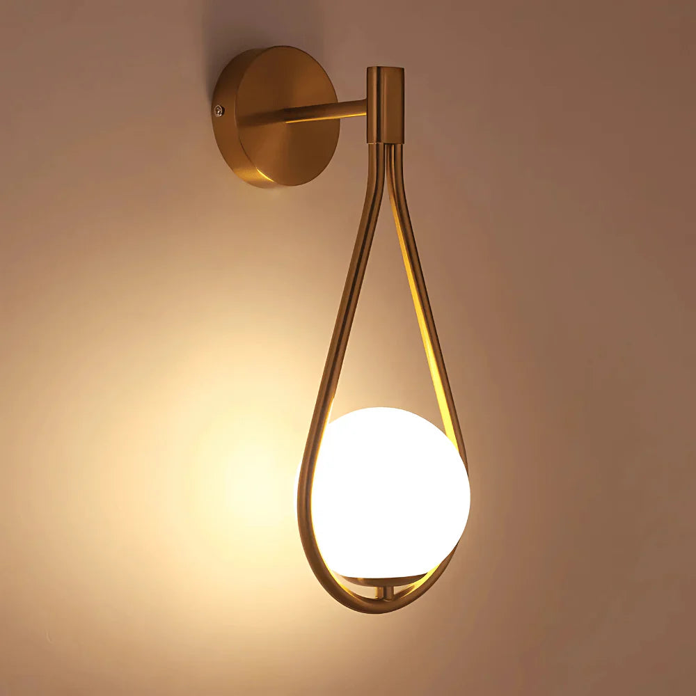 Frosted Glass Wall Lamp – Modern Indoor Lighting Fixture