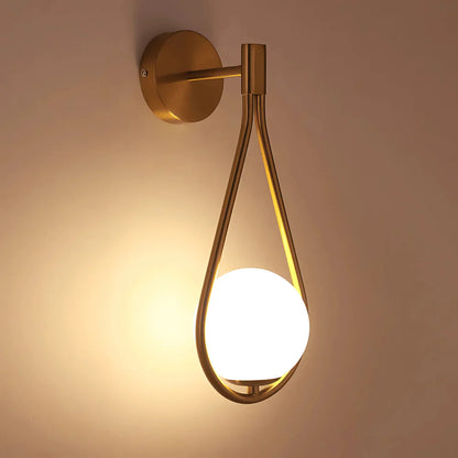 Frosted Glass Wall Lamp – Modern Indoor Lighting Fixture