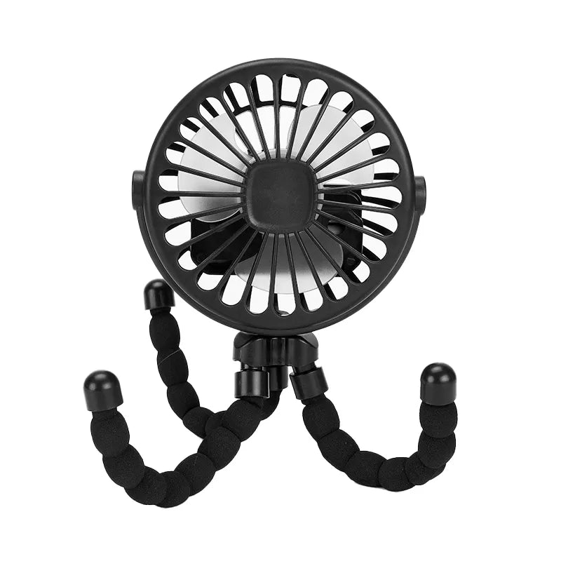 Luxyecs | Baby Stroller Mini Fan – Safe, Portable & Cute Octopus Design