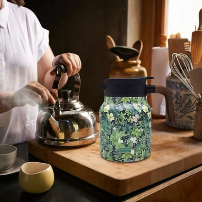 Insulated Coffee Pot | Floral Vacuum Thermos Jug