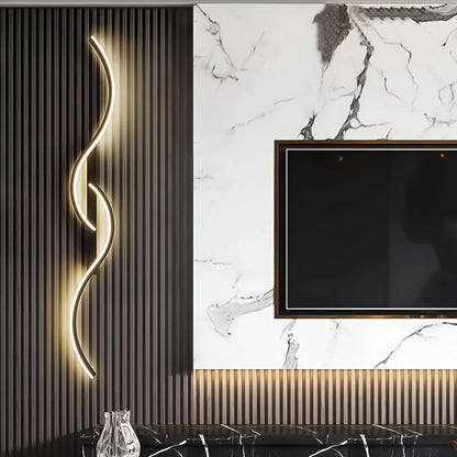 Modern Curved LED Wall Light | Artistic Home Accent
