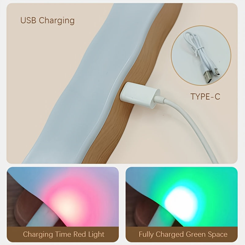 Long Bar Wall Light | Contemporary Wooden LED Sconce