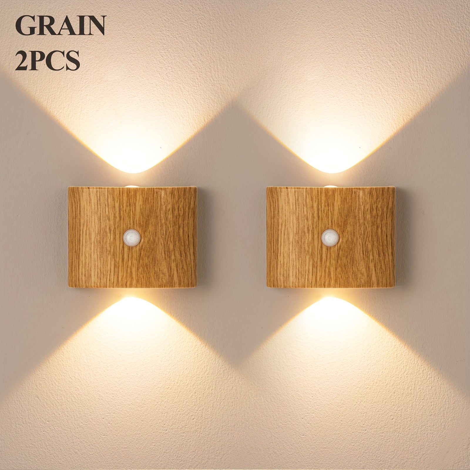 Wooden LED Wall Light | Modern Home Accent Lamp