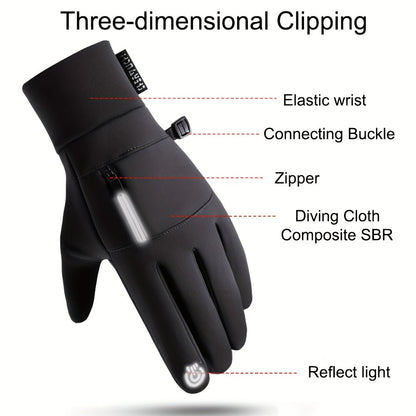 Men’s Winter Gloves | Touchscreen Outdoor Cycling Gloves