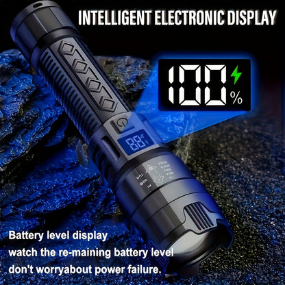 LED Torch Light | USB Rechargeable Outdoor Flashlight