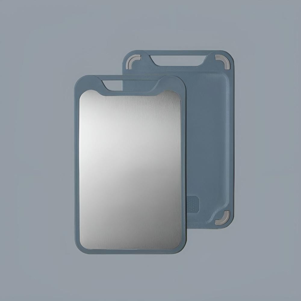 Stylish Double-Sided Stainless Steel Chopping Board