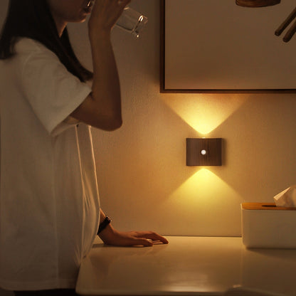 Wooden LED Wall Light | Modern Home Accent Lamp