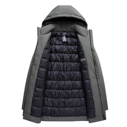 Men’s Winter Coat | Long Hooded Overcoat