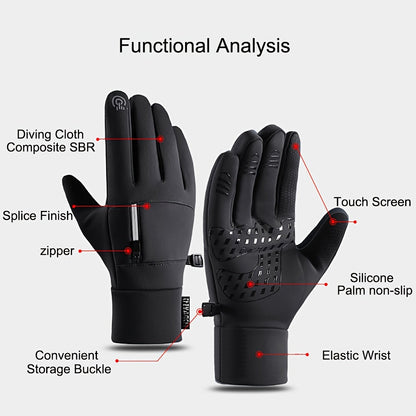 Men’s Winter Gloves | Touchscreen Outdoor Cycling Gloves