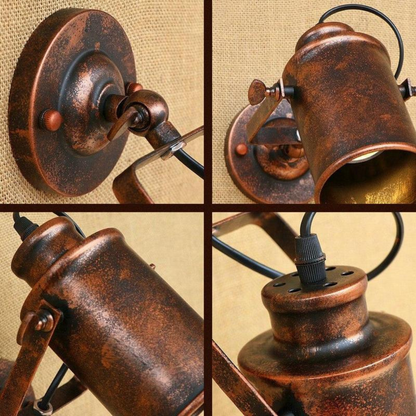 Industrial Wall Spotlight Lamp – Adjustable Indoor Wall Light