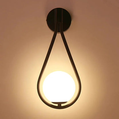 Frosted Glass Wall Lamp – Modern Indoor Lighting Fixture