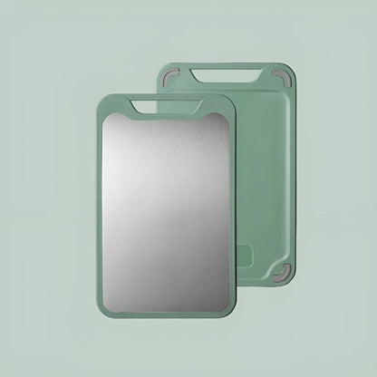Stylish Double-Sided Stainless Steel Chopping Board