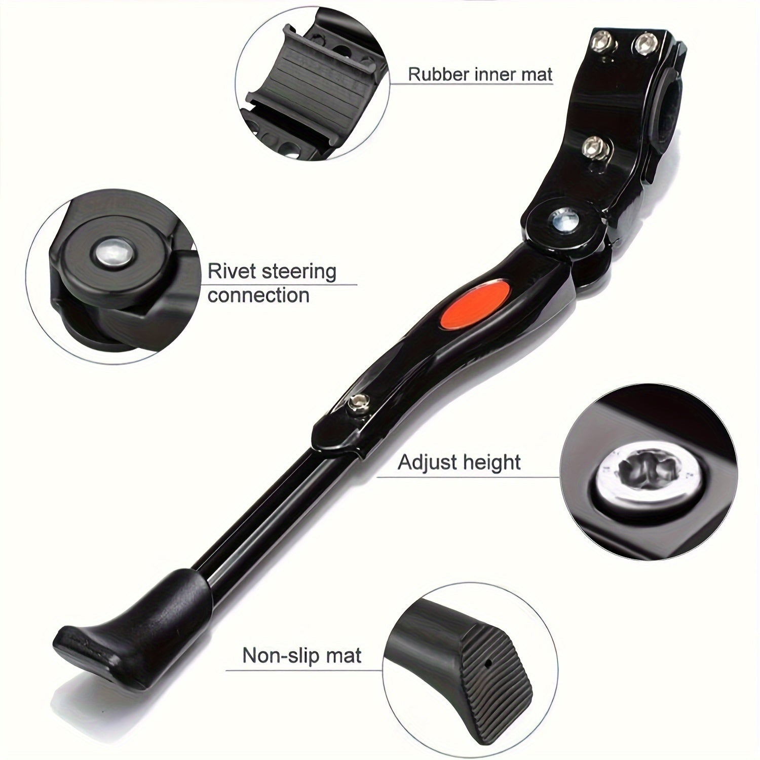 Adjustable Bicycle Kickstand – Heavy-Duty Side Stand for Stable Parkingk