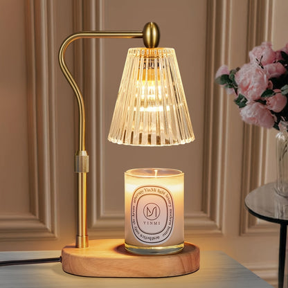 Warming Candle Lamp - Cozy Dimmable Lamp with Adjustable Height and Timer