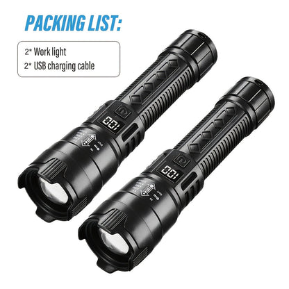 LED Torch Light | USB Rechargeable Outdoor Flashlight