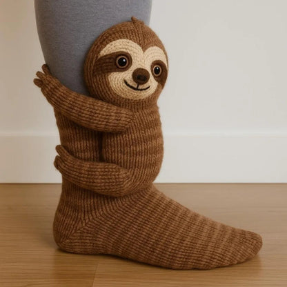 Fun Animal Socks | Cute Sloth-Inspired Design