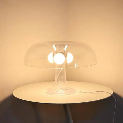 Vintage Transparent Mushroom Bedside Lamp