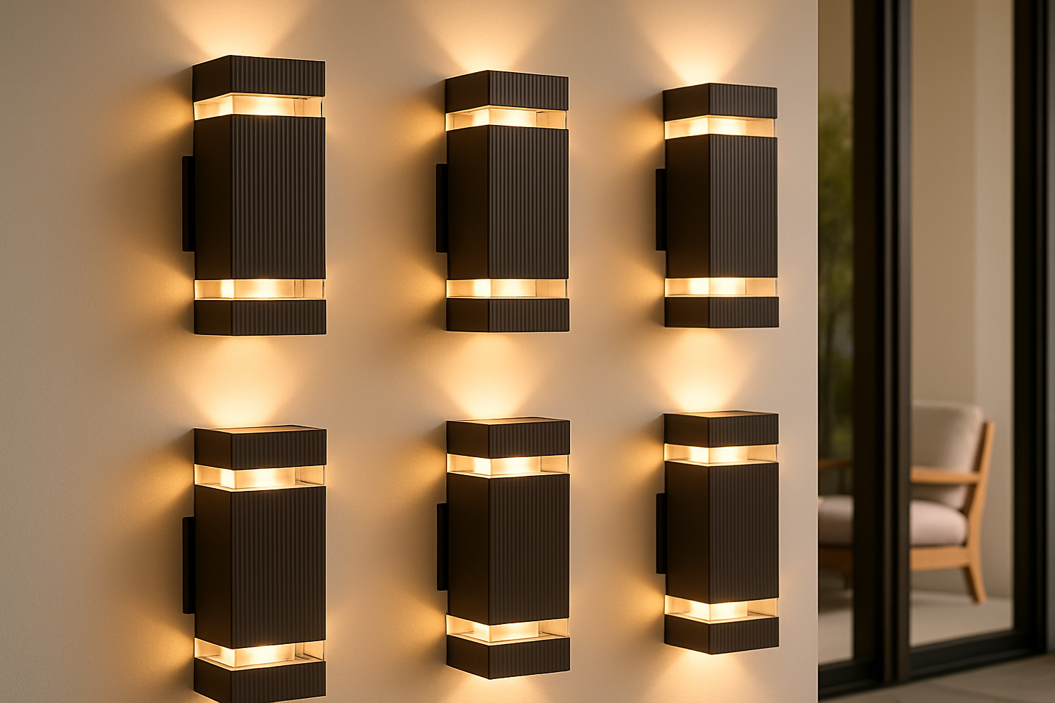 Modern Outdoor Wall Light | Waterproof Exterior LED Lamp