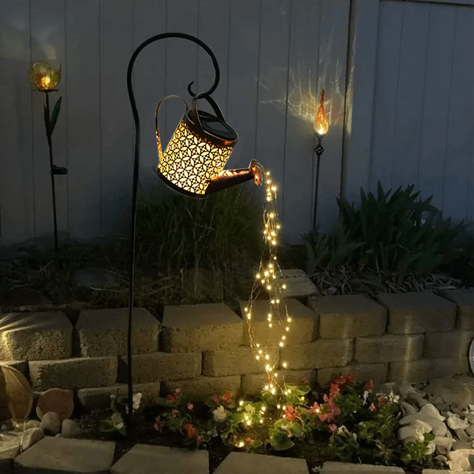 SOLAR POWERED LED WATERING CAN