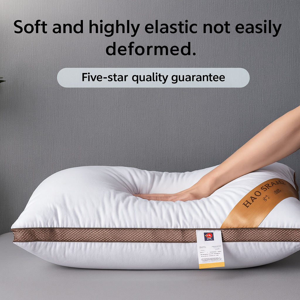 Luxury Hotel Pillow | Supportive & Washable Head Pillow for Comfortable Sleep