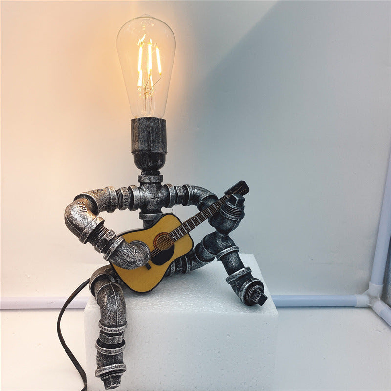 Chill Guitar Player Retro Table Lamp