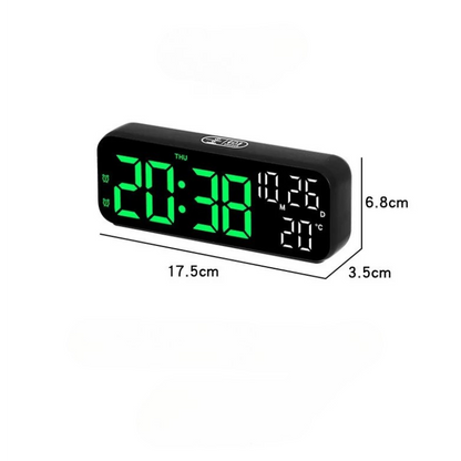 Modern LED Clock | Multifunctional Time and Temperature Display