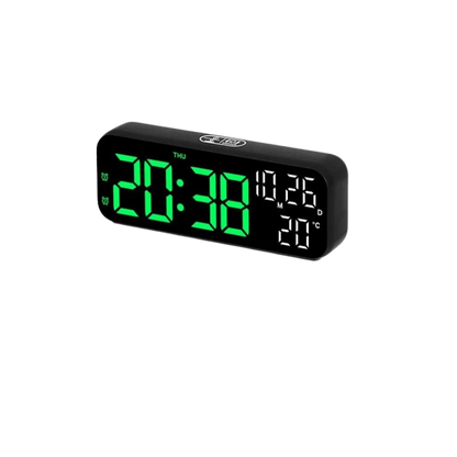 Modern LED Clock | Multifunctional Time and Temperature Display