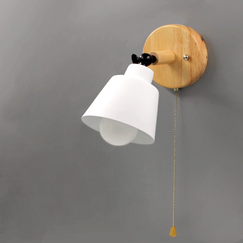 Devon Wall Sconce | Elegant Wall Light with Pull Chain Switch for Living Room