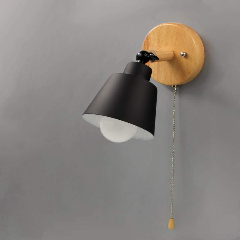 Devon Wall Sconce | Elegant Wall Light with Pull Chain Switch for Living Room