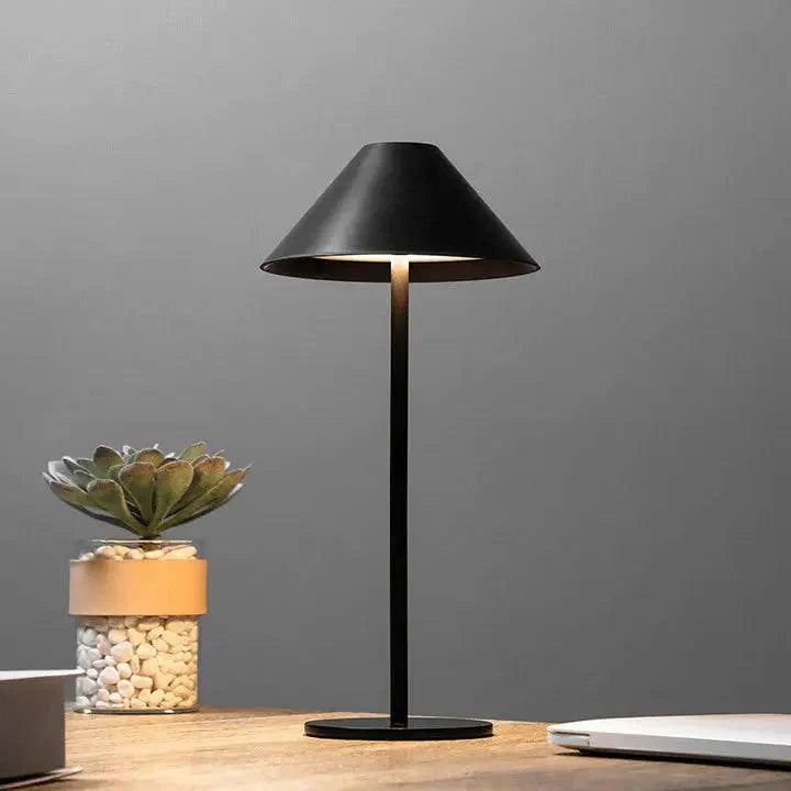 Wireless Waterproof Table Lamp with Touch Control – Rechargeable Minimalist Design 15×31cm