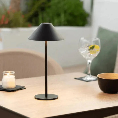 Wireless Waterproof Table Lamp with Touch Control – Rechargeable Minimalist Design 15×31cm