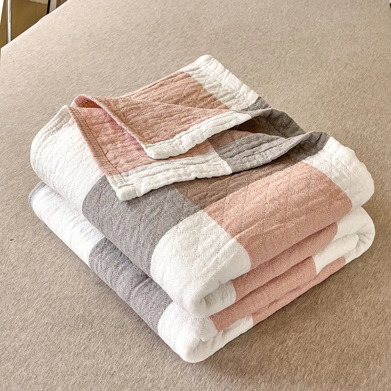 Three-Layer Japanese Quilt | Soft and Cozy Bedspread for Comfort