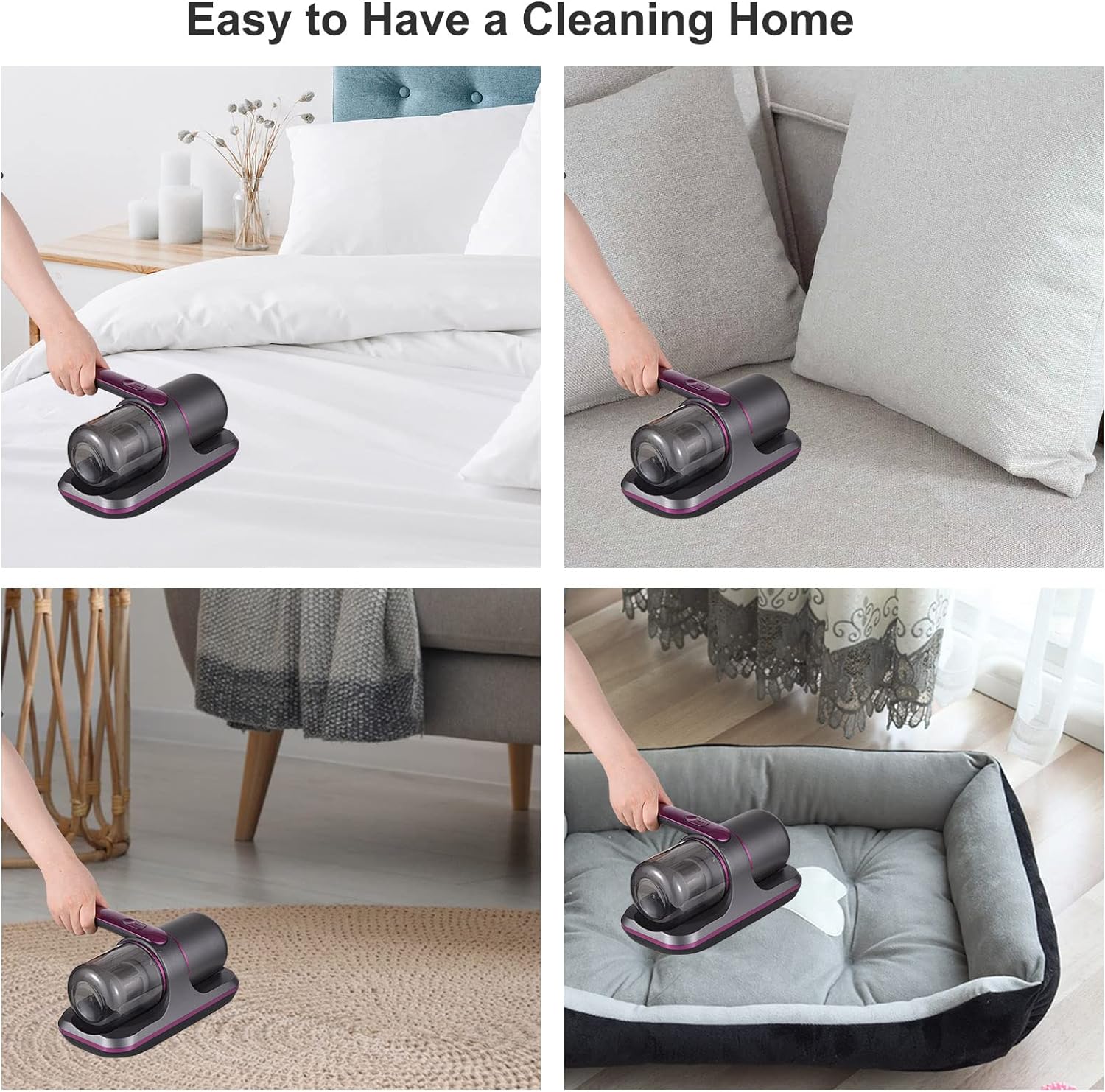 Handheld Dust Mite Vacuum | Powerful UV Bed Cleaner