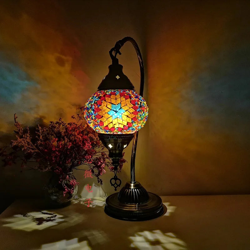 Luxyecs - Turkish Mosaic Table Lamp