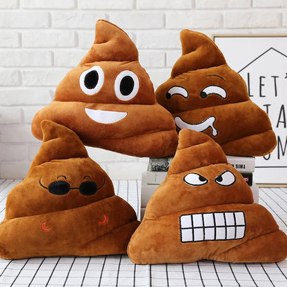 Funny Poop Emoji Pillow – Soft Plush Cushion Gift