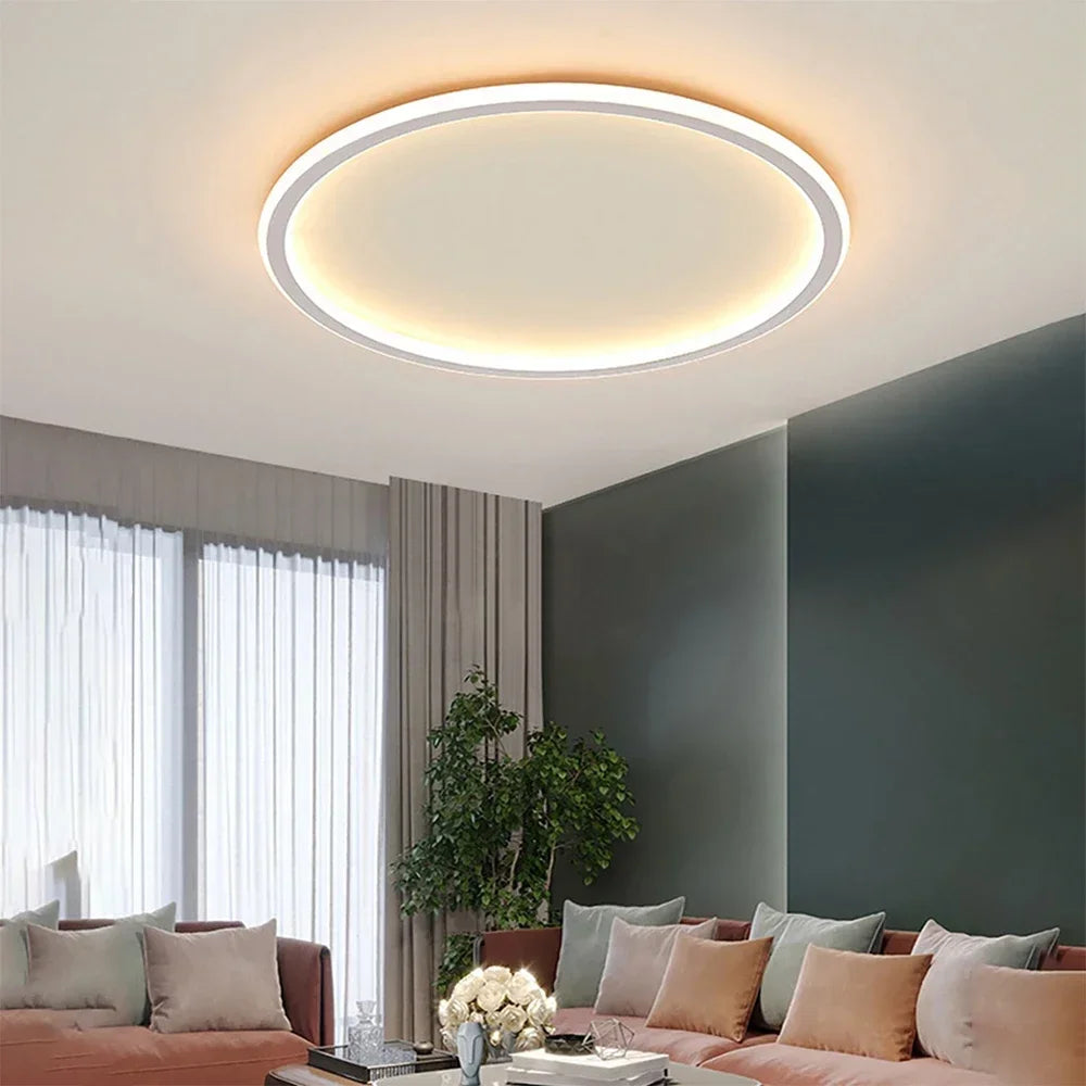 Modern Circular Ceiling Light | Living Room Flush Mount Lamp