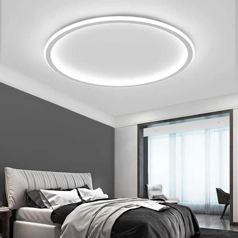Modern Circular Ceiling Light | Living Room Flush Mount Lamp
