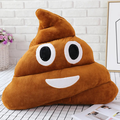 Funny Poop Emoji Pillow – Soft Plush Cushion Gift