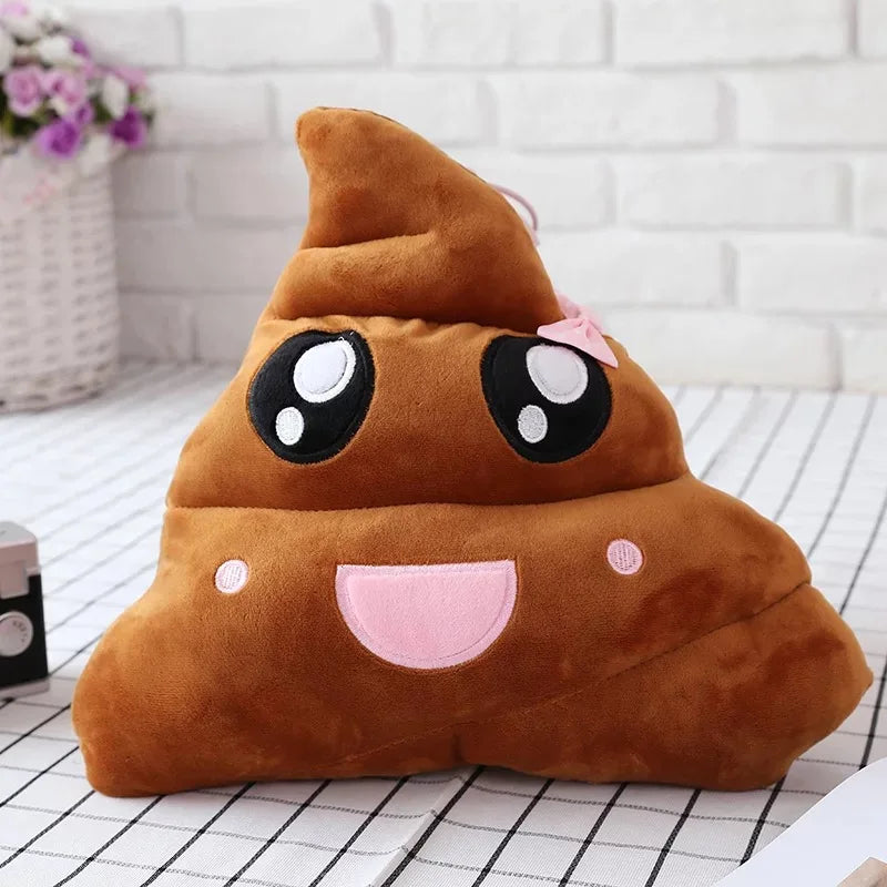 Funny Poop Emoji Pillow – Soft Plush Cushion Gift