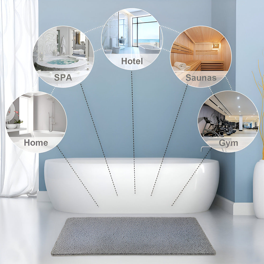 Sororia Non-Slip Shower Mat with Soft Foot Support
