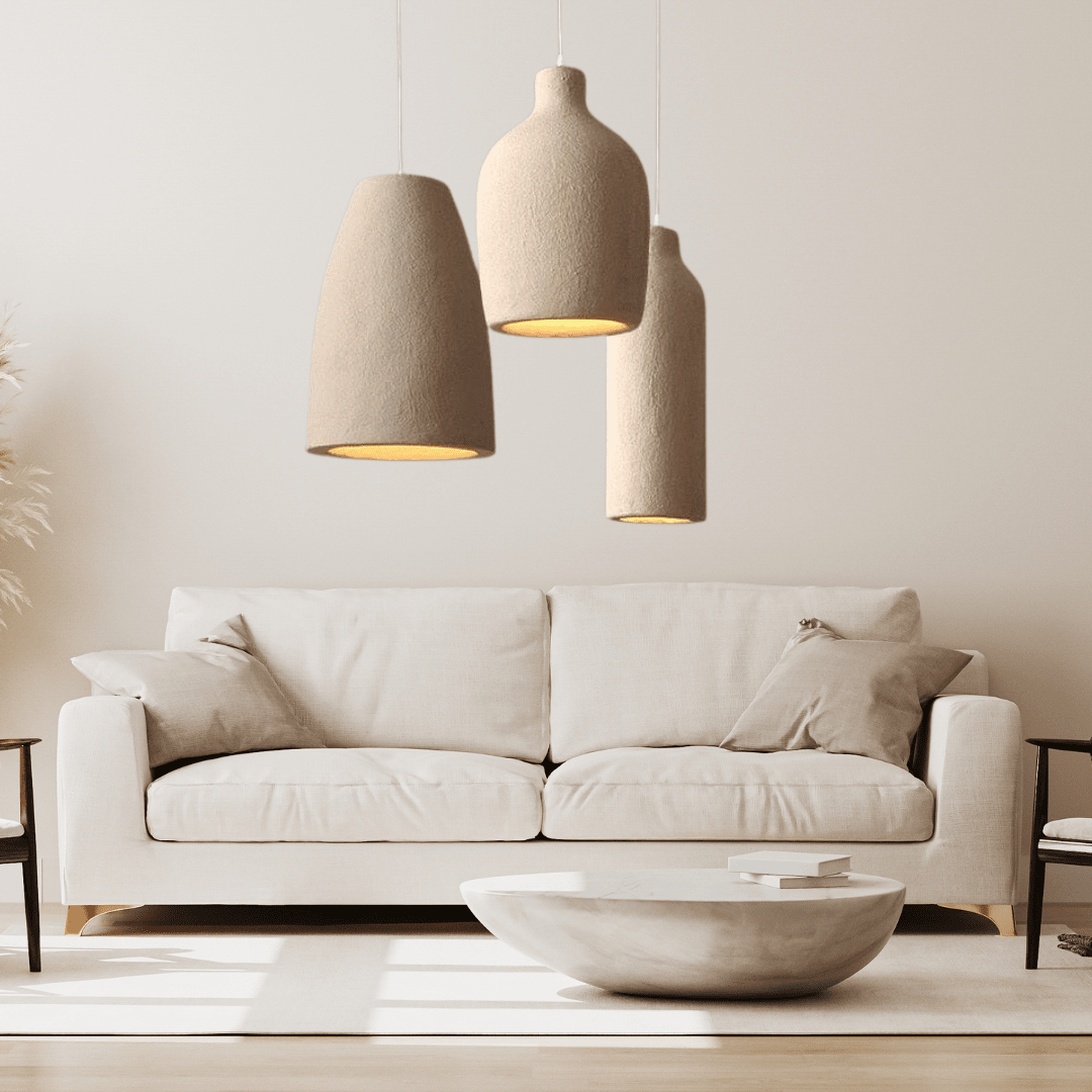 Home Resin Pendant Light | Wabi Style Hanging Ceiling Lamp