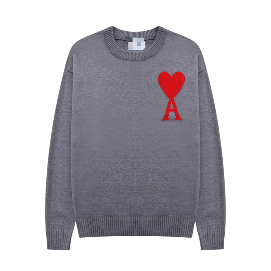 Unisex Sweater with Heart Print | Soft
