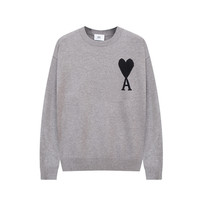 Unisex Sweater with Heart Print | Soft