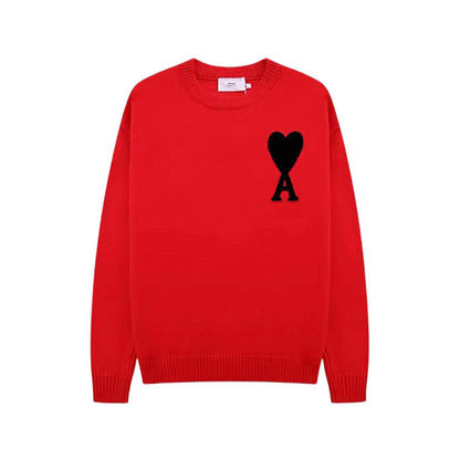 Unisex Sweater with Heart Print | Soft