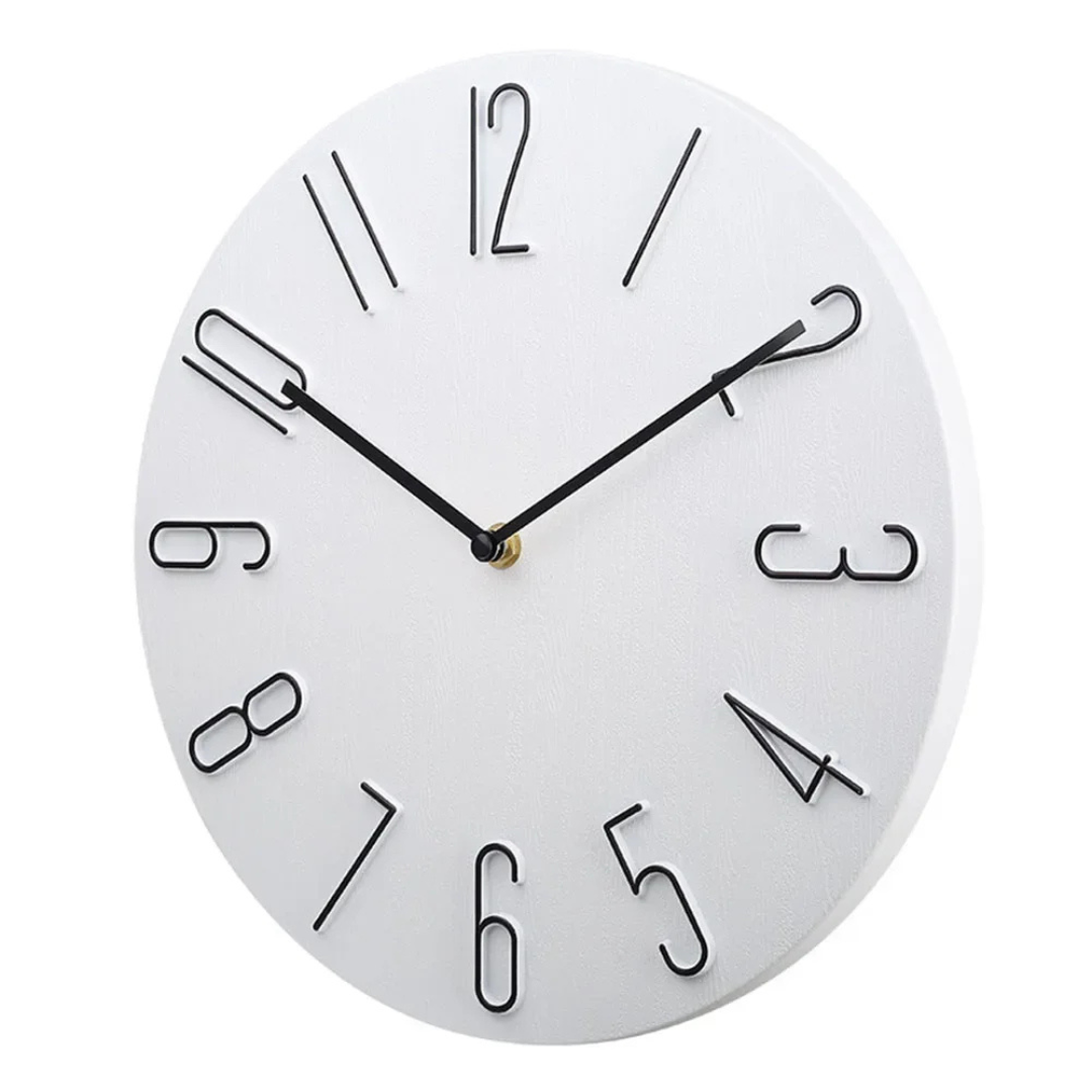 Large Modern Wall Clock | Silent Quartz Movement with Minimalist Design