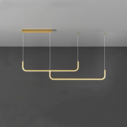 Modern Linear Pendant Light | Minimalist LED Hanging Lamp